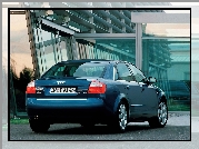 Niebieski, Audi A4, Sedan