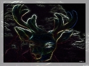 Jeleń, Poroże, Fractalius
