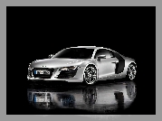 Audi R8, Mokry, Asfalt, Odbicie