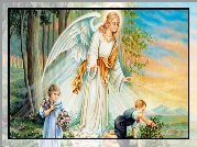 Anioł, Dzieci, Las