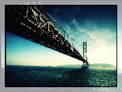 Most, Golden Gate, San Francisco, Ocean, Chmury