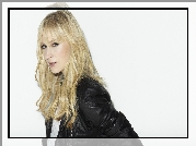 Beth Riesgraf, Kurtka, Czarna, Skóra