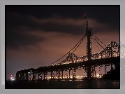 San Francisco, Bay Bridge, Noc