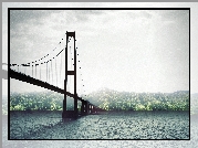 Most, Morze, Deszcz, Góry