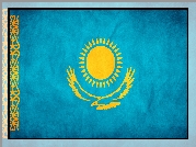 Flaga, Państwa, Kazachstan
