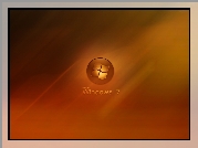Windows 7, Logo, Pomarańcz