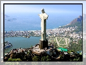 Brazylia, Rio De Janeiro, Posąg, Pomnik Jezusa Chrystusa, Szczyt, Góra Corcovado