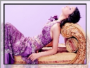 Kobieta, Sofa, Relaks
