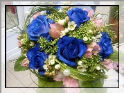 Róże, Niebieskie, Bukiet