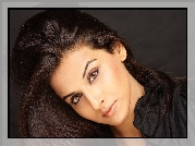 Vidya Balan, Piękne, Włosy, Makijaż