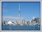Panorama, Toronto, Woda, Wieża
