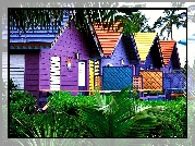 Malediwy, Kolorowe, Domki