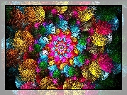 Abstrakcja, Kolorowa, Spirala, Grafika