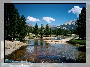 Stany Zjednoczone, Stan Kalifornia, Park Narodowy Yosemite, Rzeka Tuolumne River, Mielizna