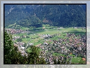 Panorama, Miasta, Interlaken, Szwajcaria