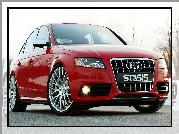 Samochód, Sportowy, Czerwony,  Audi A4 B8