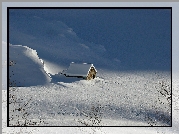 Zima, Domek, Śnieg