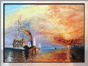 Obraz, William Turner, Morze, Statki