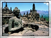 Budowla, Borobudur, Posąg, Budda, Indonezja