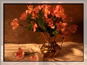Bukiet, Kwiatów, Alstromeria