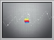 Apple, Tęczowe, Logo, Wykres