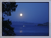 Jezioro, Noc, Księżyc