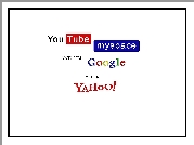 YouTube, Myspace, Google, Yahoo!, Logo