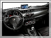 Alfa Romeo, Giulietta, Wnętrze, Kierownica, Gps