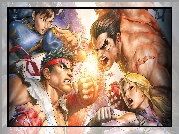 Ryu, Chun-Li, Nina Williams, Kazuya Mishima