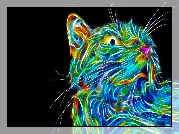 Kot, Fractalius, Grafika