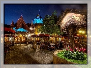 Miasto, Restauracja, Disneyland, Kalifornia