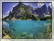 Kanada,  Park Narodowy Banff, Jezioro Moraine, Góry