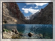 Góry, Jezioro, Chmury, Tadżykistan