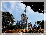 Zamek, Disneyland, Kwiaty