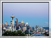 Seattle, Kerry, Park, Wieża, Space Needle