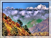 Chmury, Góry, Himalaje
