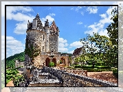 Zamek Chateau des Milandes, Miejscowość Castelnaud-la-Chapelle, Dordonia, Francja