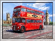 Autobus, Most, Big Ben, Londyn