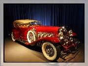 Czerwony, Duesenberg, 1935