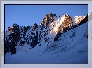 Góry, Ośnieżony, Szczyt, Światło, Cień, Aiguille de Triolet, W Masywie, Mont Blanc