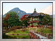 Pałac, Gyeongbok, Park, Seul