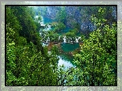 Wodospady, Park Narodowy, Plitvice