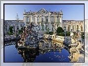 Pałac, Fontanna, Rzezby, Zabytek, Portugalia