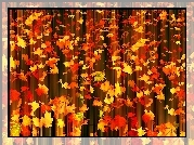 Jesień, Opadające Liście, Tekstura