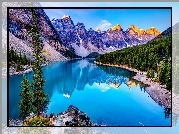 Góry, Jezioro Moraine Lake, Park Narodowy Banff, Prowincja Alberta, Kanada