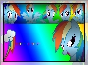 My little pony, Rainbow Dash, znaczek, tęcza