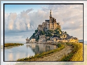 Mont, Saint, Michel, Normandia, Zamek