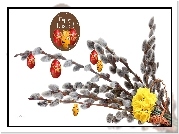 Wielkanoc, Bazie, Pisanki, Żonkile