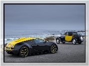 Samochody, Bugatti Veyron, Morze