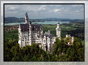 Zamek, Neuschwanstein, Bawaria, Niemcy